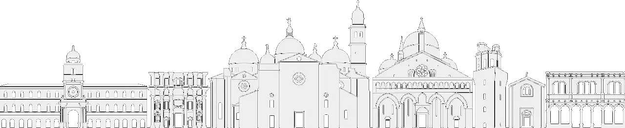 Skyline di Padova stilizzato